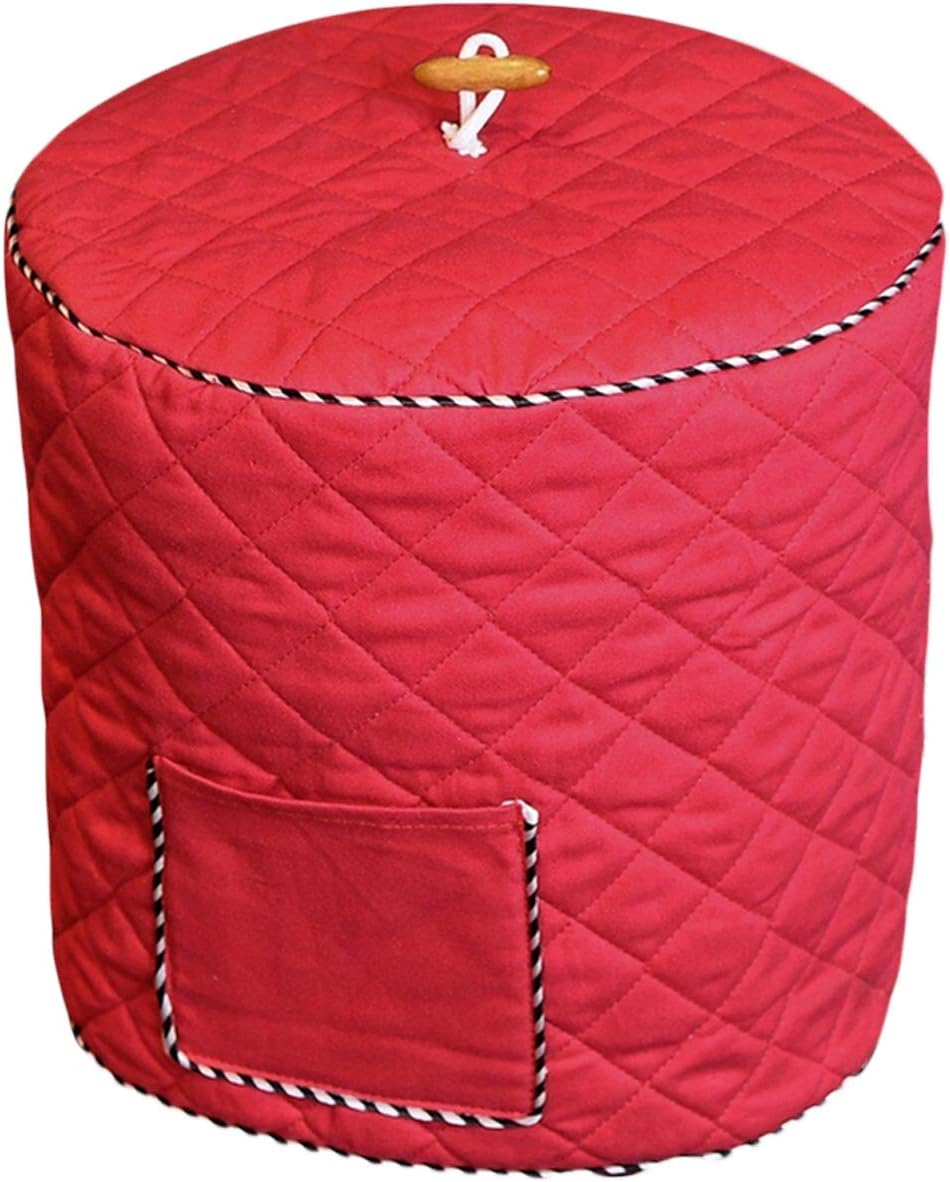 Home Kitchen Dustproof Anti-Static Protective Cover with Front Pocket for 5 6 Qt Instant Pot Pressure Cooker Air Fryer Red
