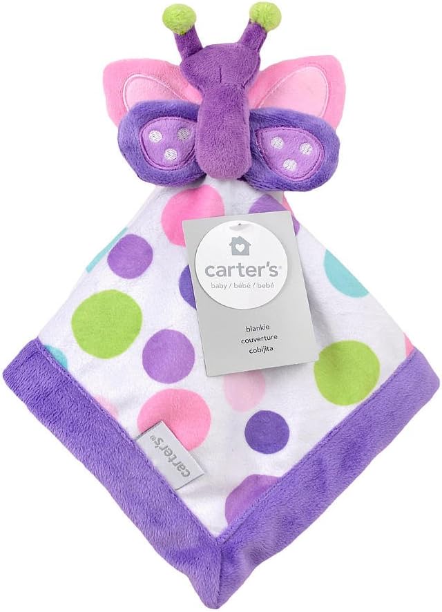 Carter's Butterfly Security Blanket with Plush
