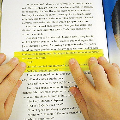 (6 Pack Yellow) Eye Lighter Colored Overlays For Reading