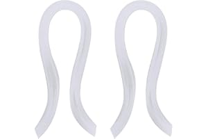 Qiveno 2Pack Quilling Paper Strips Quilling Art Strips 120 Pcs 1/8"(3mm) 54cm Origami Paper Quilling Strip for Art DIY Hand Craft Christmas(White)