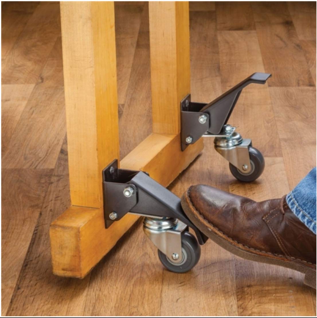 GBL 4 Ruedas Para Mesa De Trabajo Banco 225KG Giratorias Ruedas De