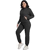 ANOTWENER Women's Sweatsuits Jogging Suits 2 Piece Outfit Tracksuit Half Zip Lounge Sets with Pockets
