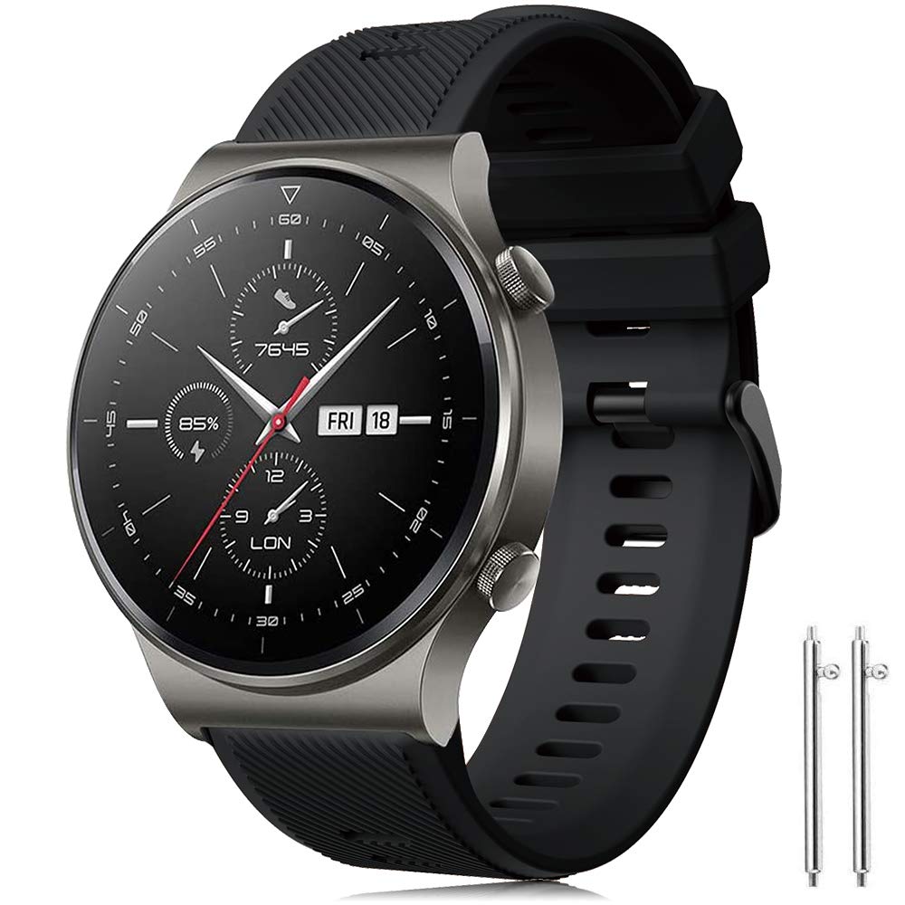 Forerunner 745 Strap Galaxy Watch 3 45mm/Galaxy Watch 46mm/Gear S3 Frontier/Classic Straps Band Silicon 22mm Wristband Bracelet for Huawei Watch GT2 Pro 46mm/Watch GT 46mm/Watch GT Active