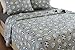 Web Linens Inc 3pc Grey Sports Quilt Set - Style # 1031 - Full/Queen - Cherry Hill Collection