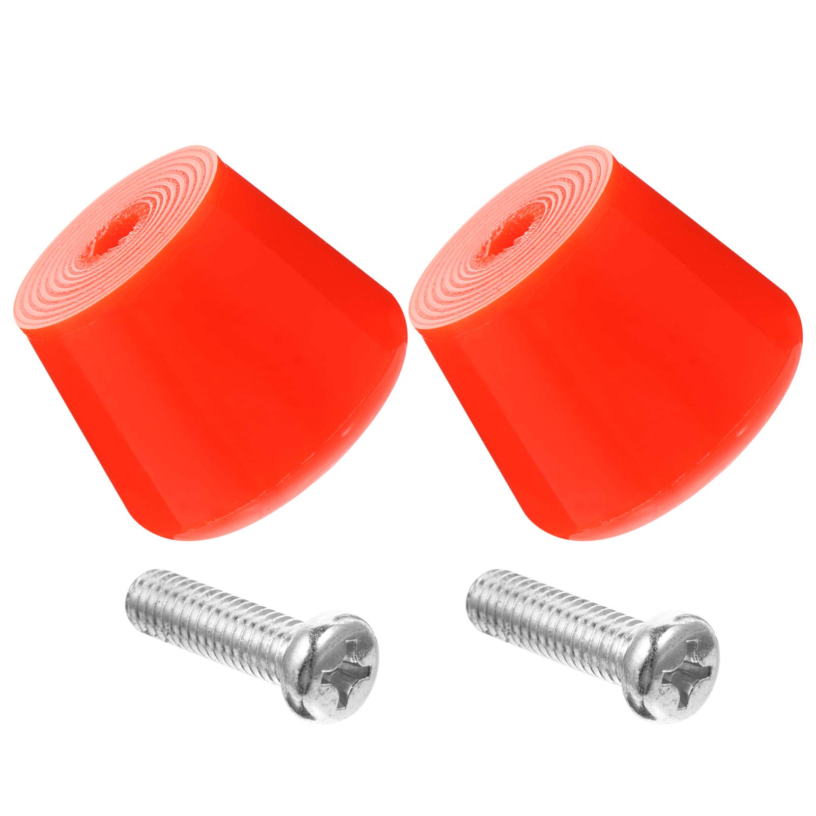 IMIKEYA 2Pcs Rubber Roller Skate Toe Stoppers with Screws Rubber Compound Roller Quad Skate Toe Stops Plugs