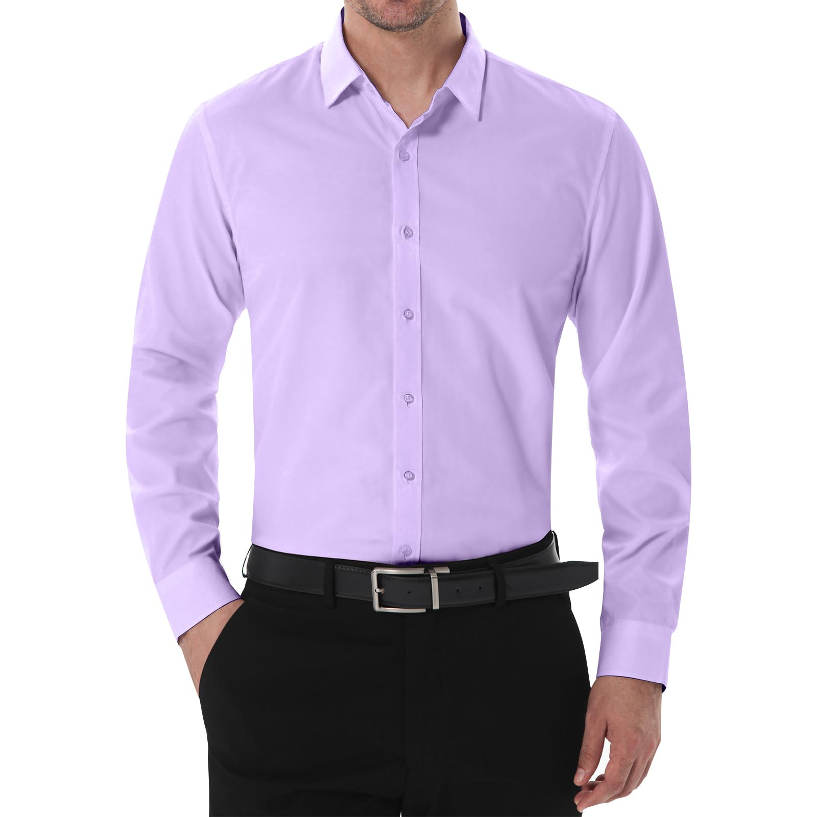 Ernesto Modern-Slim Fit Purple Dress Shirt