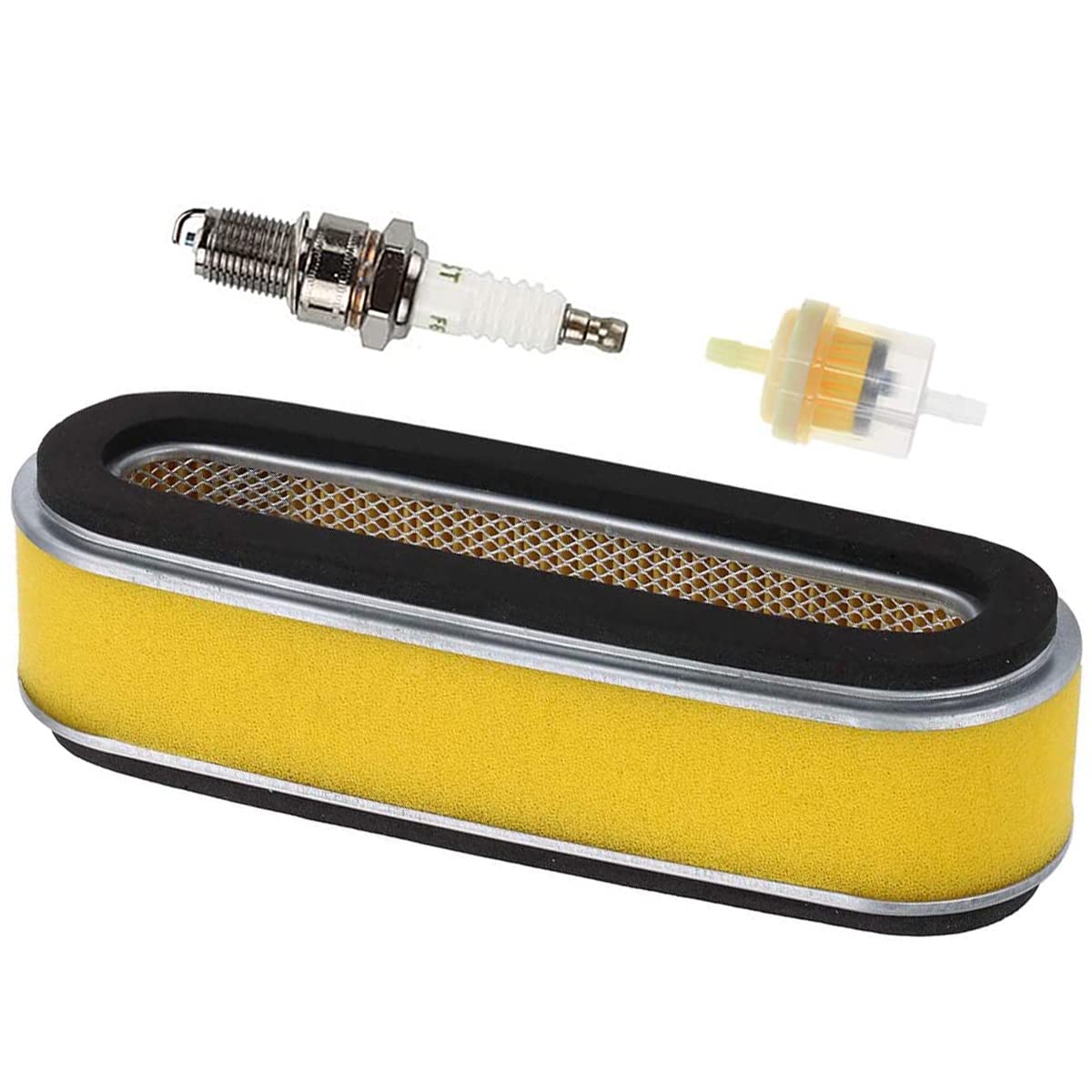 ZAMDOE 17210-ZE6-505 Air Filter Spark Plug for GV150 GV200 GXV120 Engines HR195 HR214 HR215 HR21 HRA21 HRA214 HRA215 HRC215 Lawn Mower, Replaces 17210-ZE6-003 17210-ZE6-305