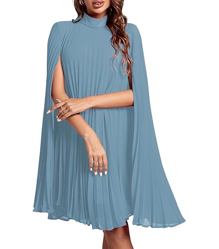 semi sheer chiffon ruffle dress with outer cape Women's Cape, Poncho Sleeve Stand Collar Flowy Mini Dress Loose Fit (Apricot Floral,Small) at Amazon Women's Clothing store DETAILS Composition Womens Semi Sheer Chiffon Ruffle