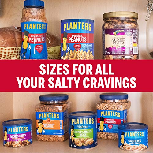 PLANTERS Salted Cocktail Peanuts, 16 oz. Resealable Jar Cholesterol