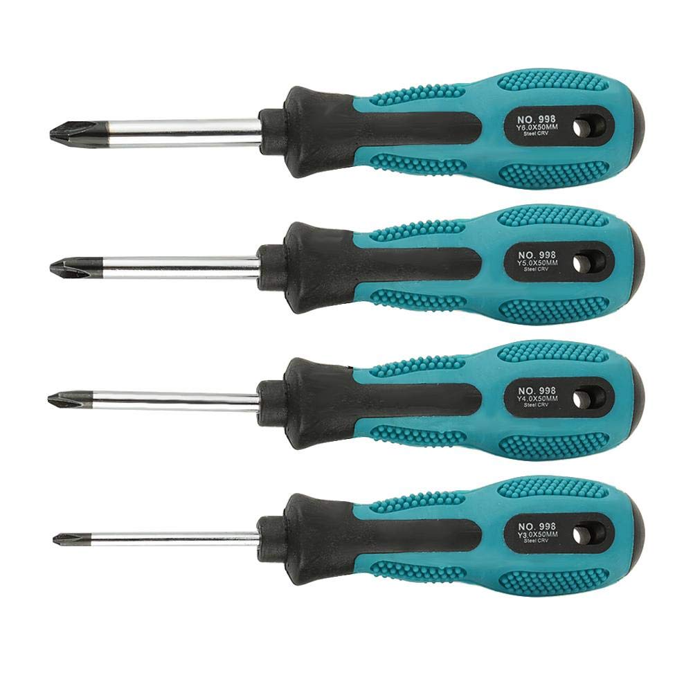 4pcs Screwdriver Set, Akozon Y Screwdriver Set Y-Type Tri-Point Screwdriver Kit Precision with Magnetic Multifunctional Hand Tool