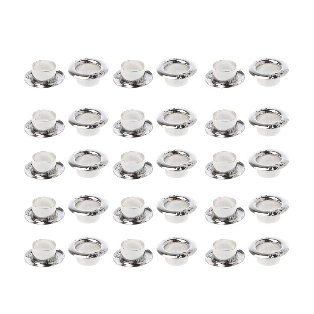 Baiyao S925 Silver Smooth Beads Cap 4.5 mm Hole Beads Cap for Jewellery Making DIY Crafts Pack of 30