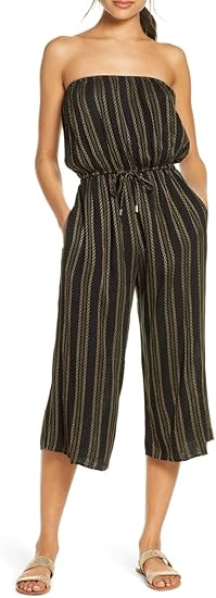 elan strapless cover up jumpsuit