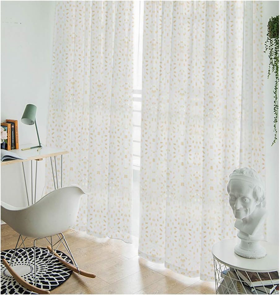 Amazon Com Ivory Chiffon Backdrop Glitter Sequence Curtains 9 8