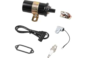 HQPASFY Coil, Breaker Points, Spark Plug, Condenser, Spark Plug Wire Compatible with Kohler K91 K141 K161 K181 K241 K301 K321 K341 Engines