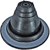 #1 (1/4"- 2-1/2") Round Black EPDM Flexible Pipe Flashing, Roof Jack, Pipe Booting Flashing (DF101B)