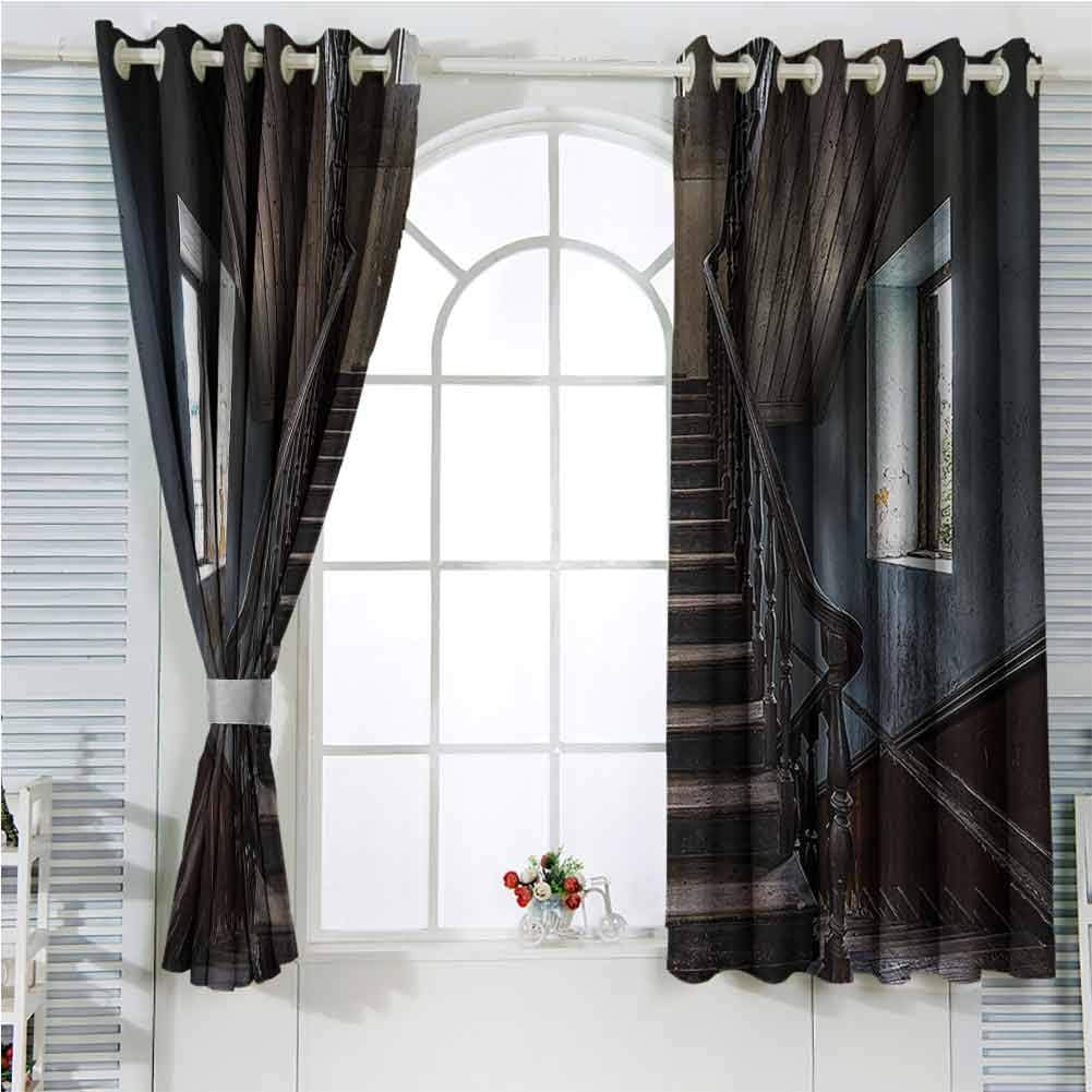 Scary Decor Blackout Room Darkening Curtains，Horror Movie Classic