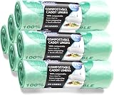 Addis 100% Compostable Kitchen Bags 120x 6 Rolls of 20 120 Bags