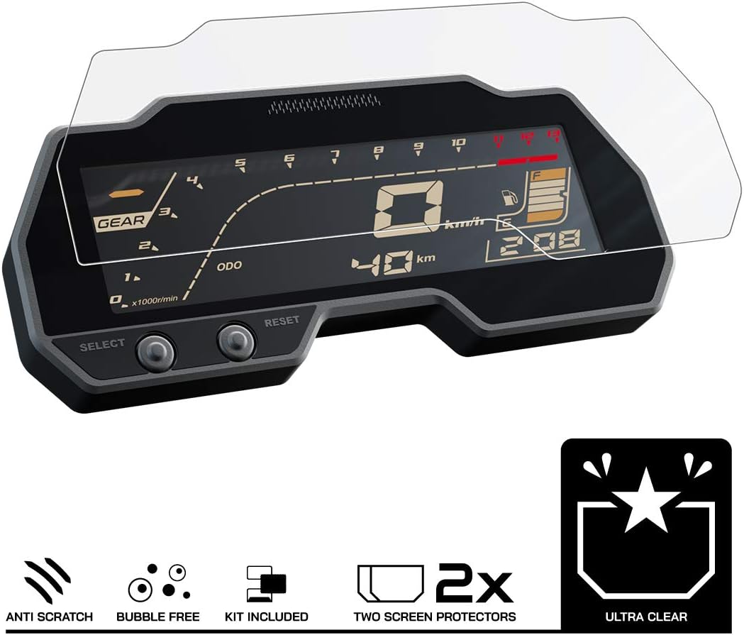 Speedo Angels Dashboard Screen Protector for YAMAHA MT-125 (2020+) 2 x Ultra Clear, Transparent - Image 4