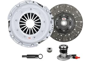 ClutchMaxPRO Heavy Duty OEM Clutch Kit with Slave Cylinder Compatible with 1988-1992 Ford Bronco E150 E250 E350 F150 F250 F350 Econoline, Econoline Wagon 4.9L 5.0L 5.8L (CP07057HDWS-CK)