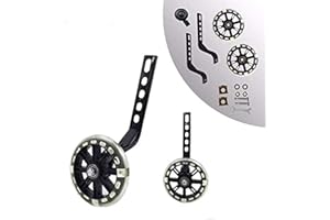 HUWAY training wheels flash mute wheel bicycle stabiliser mounted Kit compatible for bikes of 12 14 16 18 20 Inch， 1 Pair