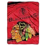 Northwest Company - Chicago Blackhawks 60"x80" Royal Plush Raschel Throw Blanket - Stamp Design