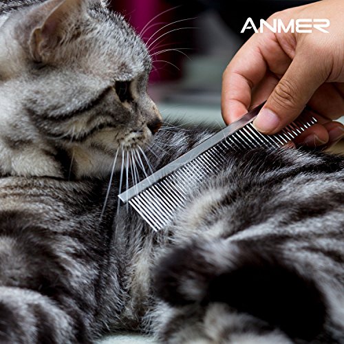 ANMER-Pet-Grooming-Scissors-Kits4-pairs-For-Body-Face-Ear-Nose-Paw-for-Small-Medium-Large-Dogs-and-Cats-Sharp-and-Strong-Stainless-Steel-Blade-without-Harmful-to-Dogs-and-Cats