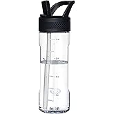 OLDLEY 20 kids Water Bottle with Straw,Tritan BPA-Free,Leak-Proof Design for Travel,Home, School, (Clear)