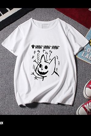 Amazon 鬼灯の冷徹 ほおずき 白澤 はくたく 猫好好 マオハオハオ ちゃん ｔシャツ 白 コスプレ衣装 コスチューム Cosplay コスプレ コスプレ 仮装 通販