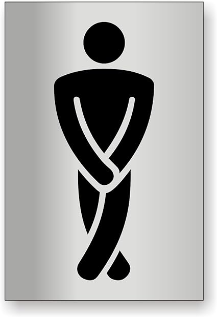 Téléchargement gratuit Images Humour Panneau Toilettes Homme En Aluminium 150 X 100 Mm Fixation dernière par