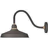 Hinkley Foundry Classic Medium Gooseneck Barn Light, Aluminum, Dark Sky Compliant, Industrial, 26" Extension, 16" Shade, Muse