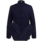 ZooBoo Mens Chinese Traditional Cotton Linen