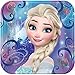 Frozen Birthday Party Pack for 16 with Plates, Napkins, Cups, Tablecover, and Candles