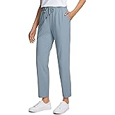 CRZ YOGA 4-Way Stretch Ankle Golf Pants for Women 27" - Casual Dress Work 7/8 Sweatpants with Pockets