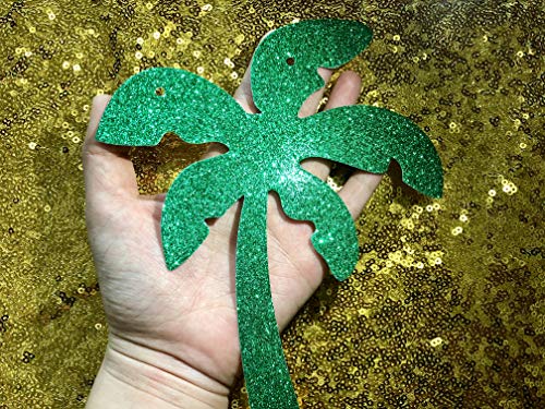 4 Glittery+Tropical+Decoration+Supplies+Flamingo