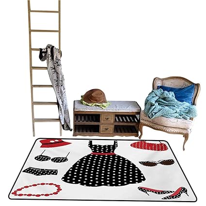 Amazon Com Andasrew Bedroom Carpet 1950s Fifties Style