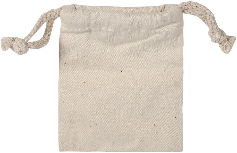 Pack of 2 Cotton Drawstring Storage Bags