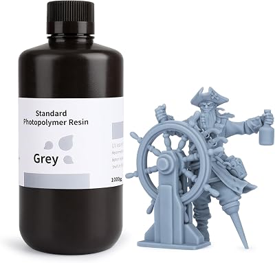 ELEGOO 3KG Standard LCD UV-Curing Photopolymer Resin 405nm Grey