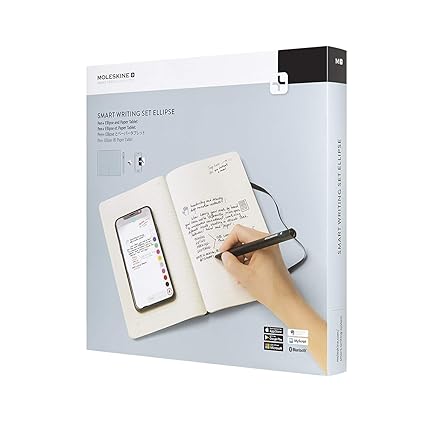 Moleskine Smart Writing Set Ellipse (inkl. Pen+, Paper Tablet und Notes App) schwarz