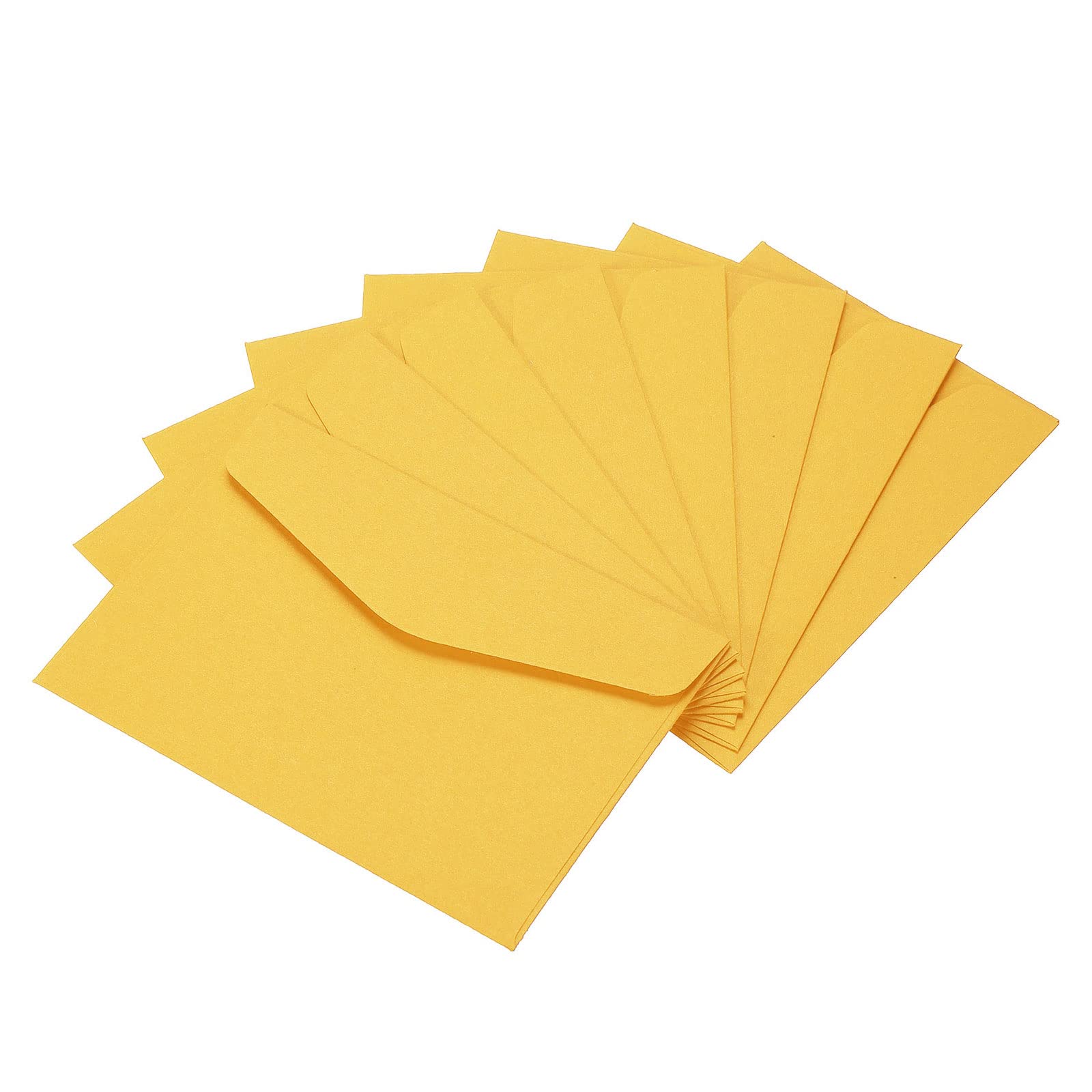 YOKIVE 100 Pack Gift Card Envelopes, Business Greeting Note | Small Item Holder Envelope, Great for Invitations Weddings(Yellow)