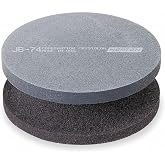 Norton Crystolon Abrasive Machine Knife Stone, Silicon Carbide, 4" Diameter x 1-1/2" Thickness, Grit Coarse/Fine (Pack of 1)