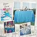 QueenDream Blue Sequin Tablecloth for Parties 60 x 102 Inch Rectangle Polyester Tablecloth for Wedding Ceremony Birthday