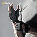 LIFECT Weight Lifting Gloves, Workout Gloves with Wrist Wrap Support for Men & Women, Full Palm Protection Breathable Fingerless Gloves for Weightlifting, Gym, Training, Pull ups