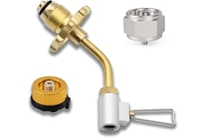 CYBRING Brass 3 in 1 Propane Refill Adapter|MAPP,Butane Butane and Isobutane Refill Adapter