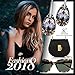 LADY COLOUR Crystal Earrings for Women Jewelry for Women Gifts for Women Earrings Sliver Teardrop Earrings Birthday Christmas Day Gifts for Women Mom Girlfriend Wife Black Dangle Earrings