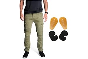 NBT Clothing Protective Motorcycle Riding Pants Removable CE Armor (Knee, HIPS) Reinforced Stitching in High Impact Zones