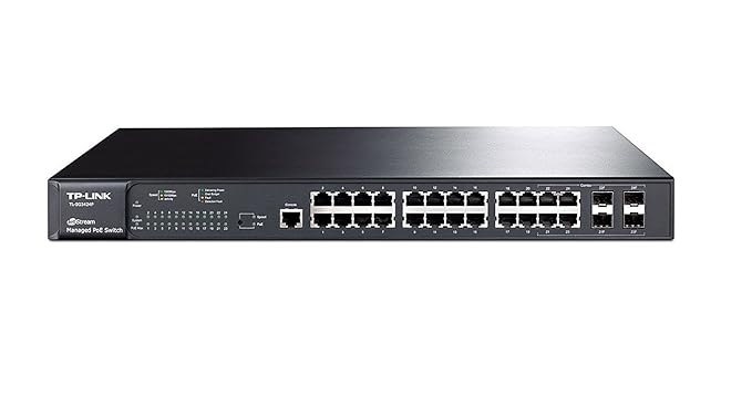 TP-Link T2600G-28MPS (TL-SG3424P) JetStream 24-Port Gigabit L2 Managed PoE+ Switch