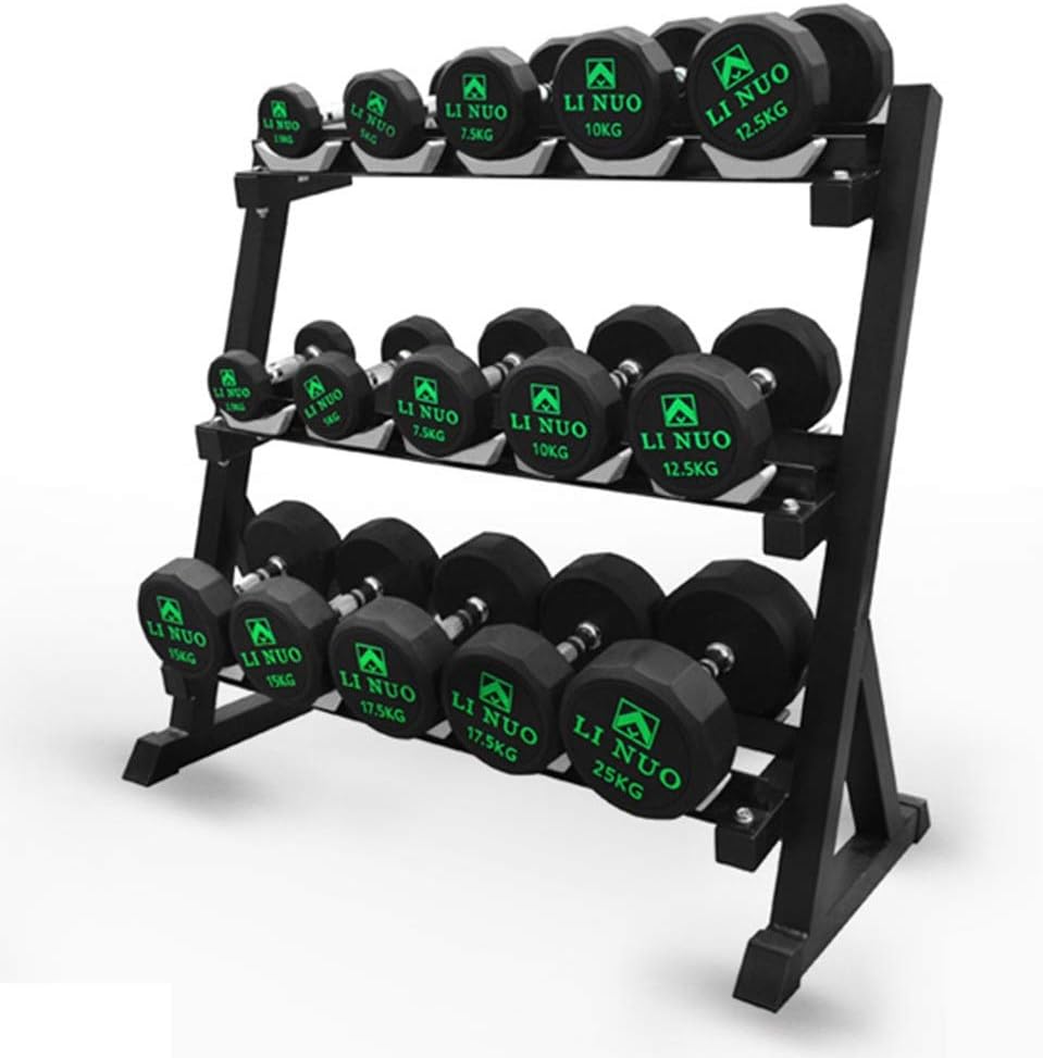 Dumbbell Racks Squat Dumbbell Bracket Indoor Dumbbell Storage Display Rack Fitness Equipment Gym Accessories (Color : Black, Size : 106 * 108 * 50cm)
