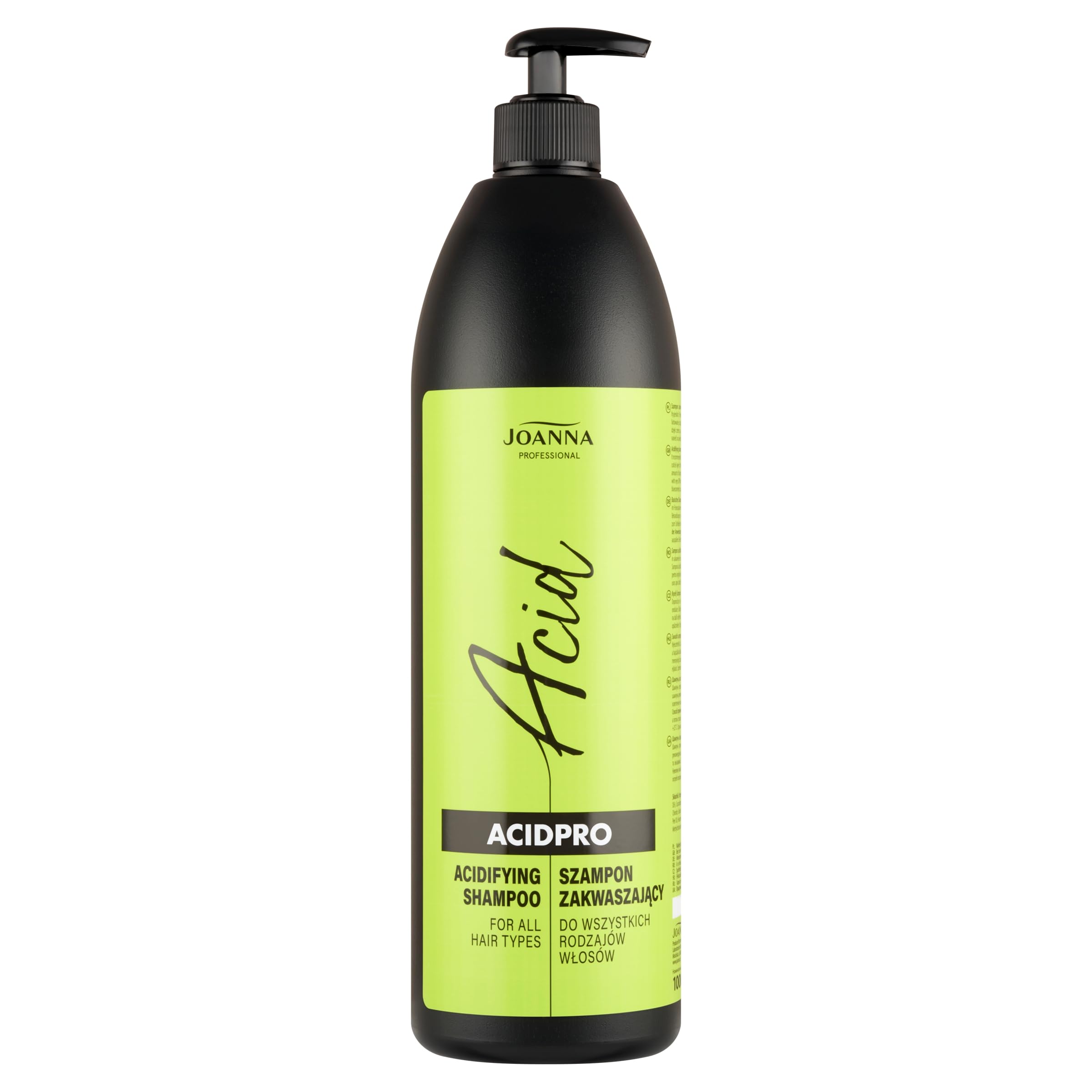 Joanna Professional AcidPro Complex Line – Intensive Hair Treatment – pH Balancing Shampoo – Color Stabilizing – Protects, Strengthens, and Prepares Hair for Further Styling - 1000 ml