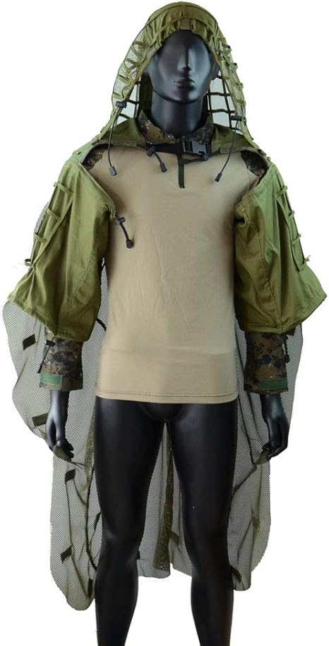 Amazon Co Jp Rotactical タクティカル スナイパー トップ ギリーベース エアソフト ハンティング ギリー スーツ ファンデーション ギリーベース ケープアーミーグリーン ホーム キッチン