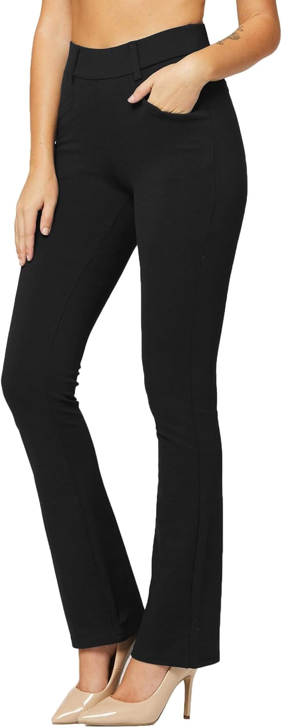 Premium Women's Stretch Dress Pants with Pockets - Wear to Work - Regular and Plus Size at  Women’s Clothing store